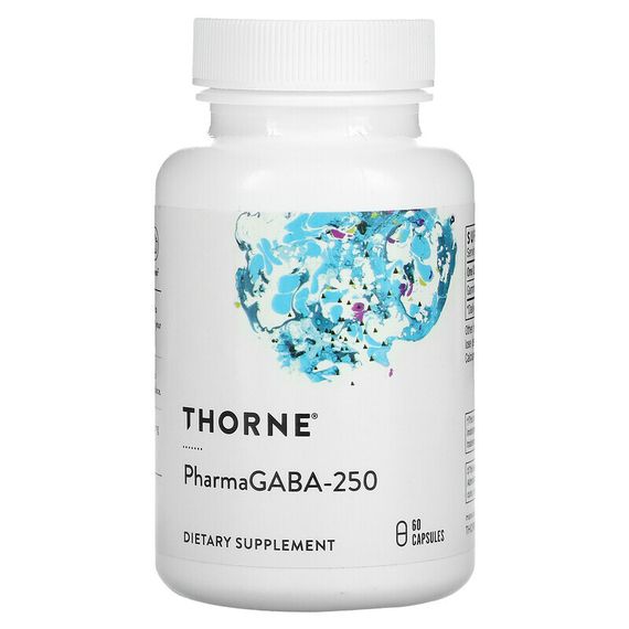 Thorne, PharmaGABA-250, 60 капсул