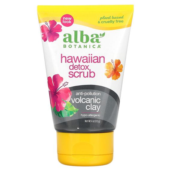 Alba Botanica, Гавайский скраб для детоксикации, 113 г (4 унции)