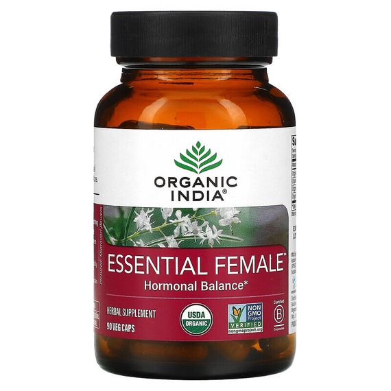 Organic India, Essential Female, Hormonal Balance, 90 растительных капсул