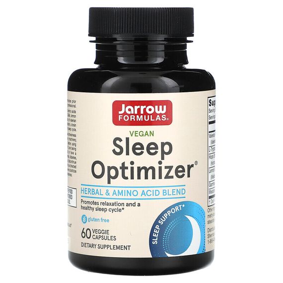 Jarrow Formulas, Sleep Optimizer, добавка для нормализации сна, 60 растительных капсул