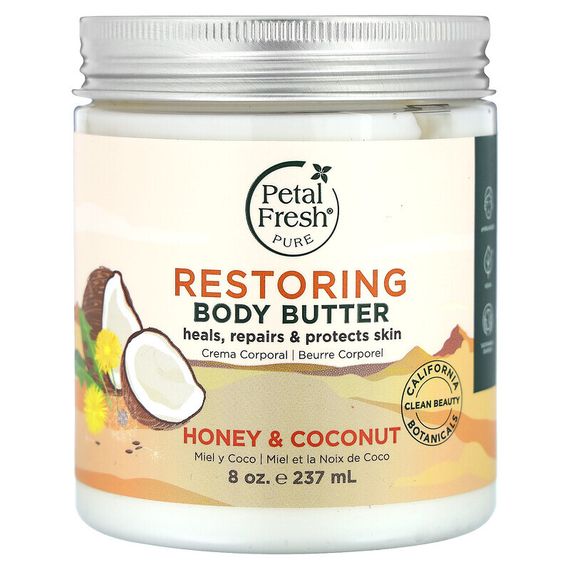 Petal Fresh, восстанавливающее масло для тела, мед и кокос, 237 мл (8 унций)