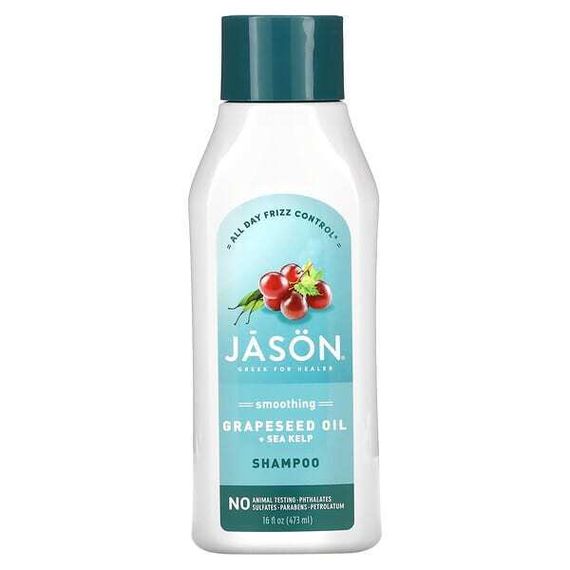 Jason Natural, Шампунь для гладкости и блеска, морские водоросли + порфира, 473 мл (16 жидк. Унций)