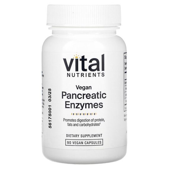 Vital Nutrients, Vegan Pancreatic Enzymes , 90 Capsules