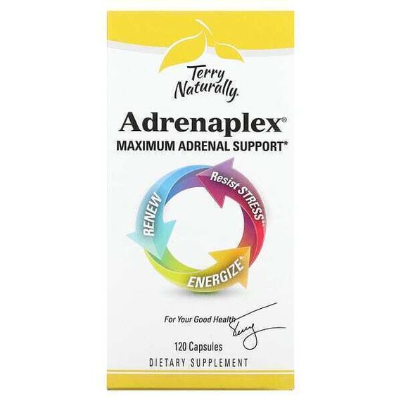 Terry Naturally, Adrenaplex, Maximum Adrenal Support, 120 Capsules