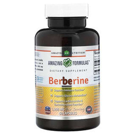 Amazing Nutrition, Berberine , 500 mg , 60 Capsules