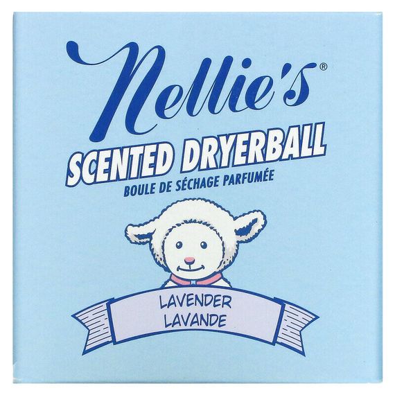 Nellie&#39;s, Scented Wool Dryerball, Lavender, 1 Dryerball