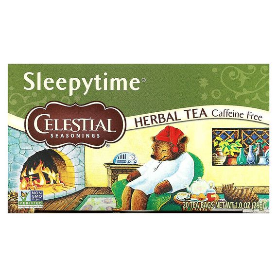 Celestial Seasonings, Sleepytime, травяной чай, без кофеина, 20 чайных пакетиков, 29 г (1,0 унции)