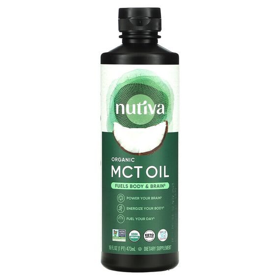 Nutiva, органическое масло MCT, 473 мл (16 жидк. унций)