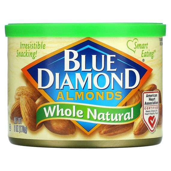 Blue Diamond, Миндаль, цельный натуральный, 170 г (6 унций)