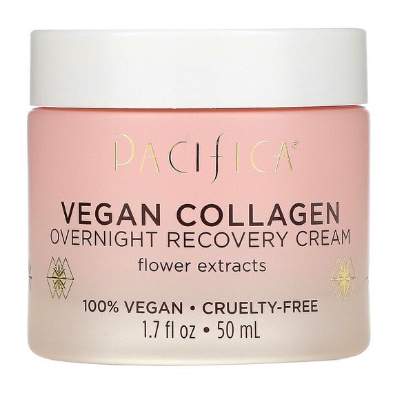 Pacifica, Vegan Collagen, ночной восстанавливающий крем, 50 мл (1,7 жидк. Унции)