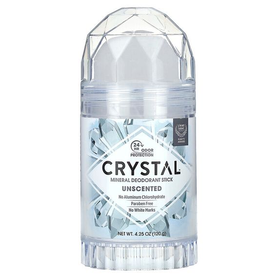 Crystal, Mineral Deodorant Stick, Unscented, 4.25 oz (120 g)