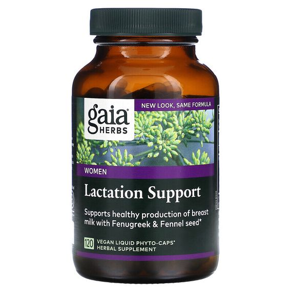 Gaia Herbs, добавка для поддержки грудного вскармливания, 120 веганских капсул Liquid Phyto-Caps