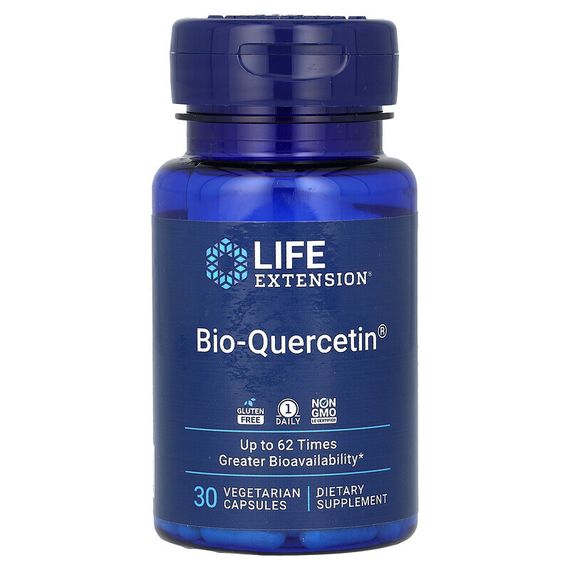 Life Extension, биокверцитин, 30 вегетарианских капсул