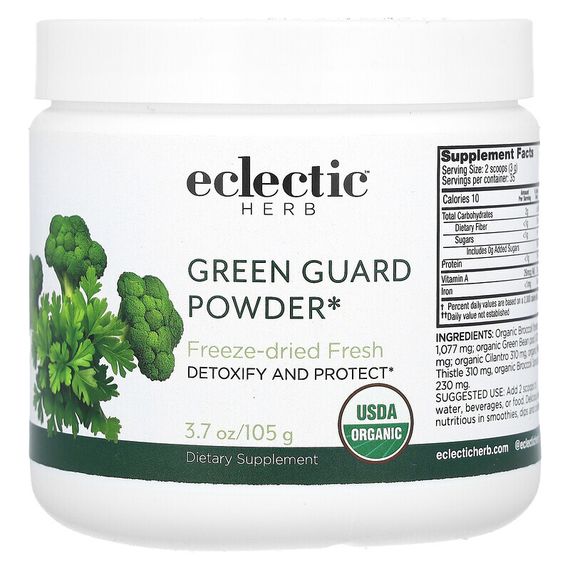 Eclectic Institute, Green Guard, порошок из зелени и овощей, 105 г (3,7 унции)