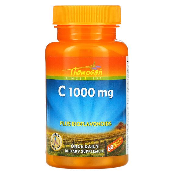 Thompson, Витамин С, 1000 мг, 60 капсул