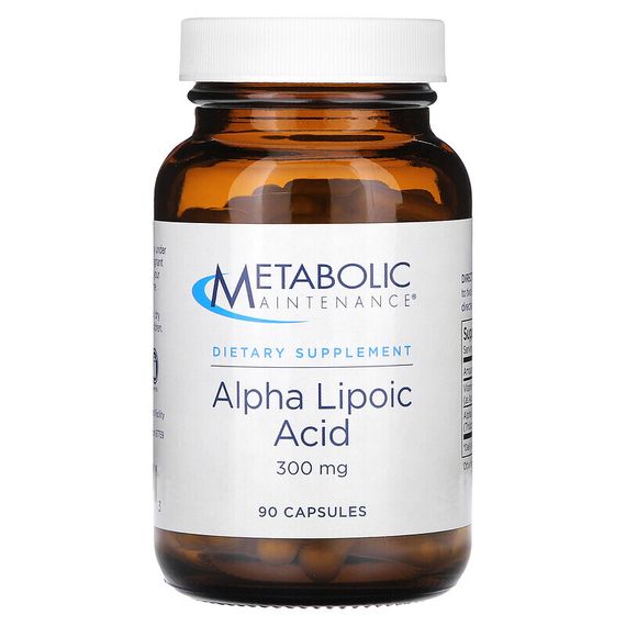 Metabolic Maintenance, Альфа-липоевая кислота, 300 мг, 100 растительных капсул
