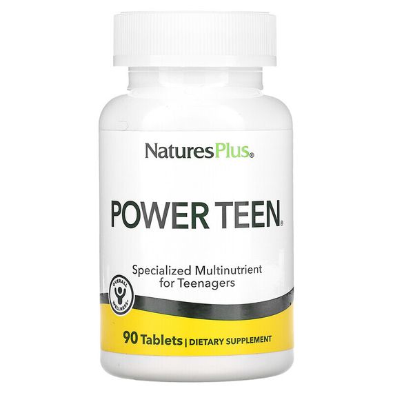 NaturesPlus, Source of Life, Power Teen, питательная добавка для подростков, 90 таблеток