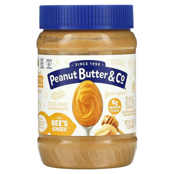 Peanut Butter &amp; Co., Арахисовая паста, пчелиные колени, 454 г (16 унций)