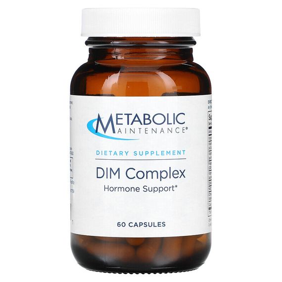 Metabolic Maintenance, DIM Complex, дииндолилметан с кофакторами, 60 капсул