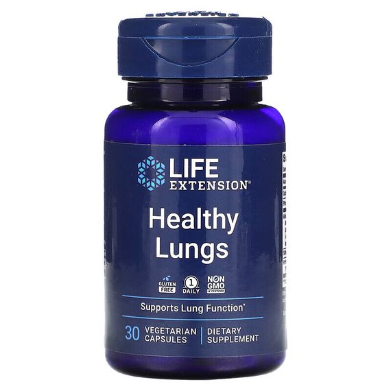 Life Extension, Healthy Lungs, 30 вегетарианских капсул