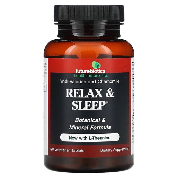 Futurebiotics, Relax &amp; Sleep, для отдыха и сна,120 вегетарианских таблеток