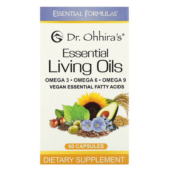 Dr. Ohhira&#39;s, Essential Formulas Inc., Незаменимые живые масла, 60 капсул
