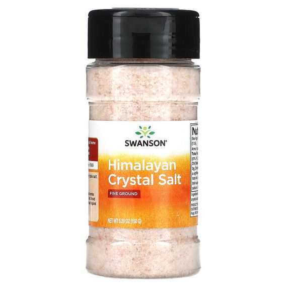 Swanson, Гималайская кристаллическая соль, мелкого помола, 150 г (5,29 унции)