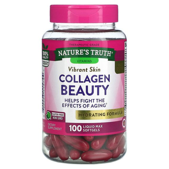 Nature&#39;s Truth, Collagen Beauty, 100 капсул Liquid Max