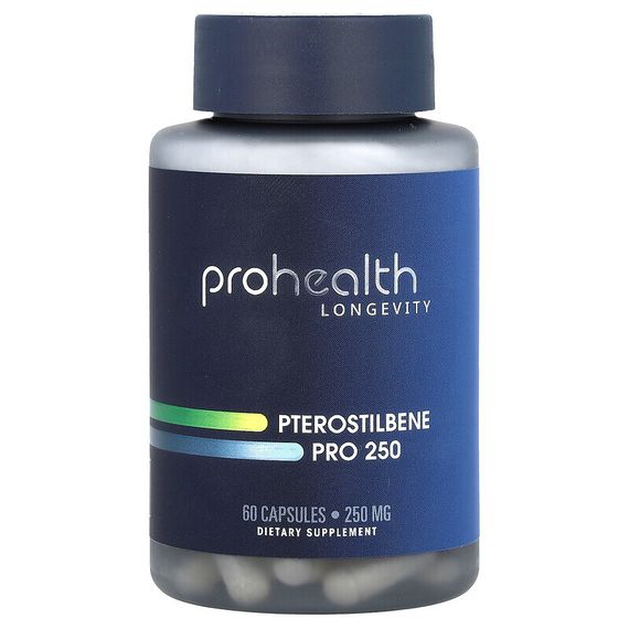 ProHealth Longevity, Птеростильбен про 250, 250 мг, 60 капсул