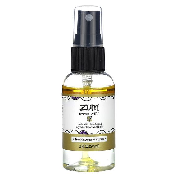 ZUM, Zum Clean, смесь ароматов для шариков для сушки шерсти, ладан и мирра, 59 мл (2 жидк. Унции)