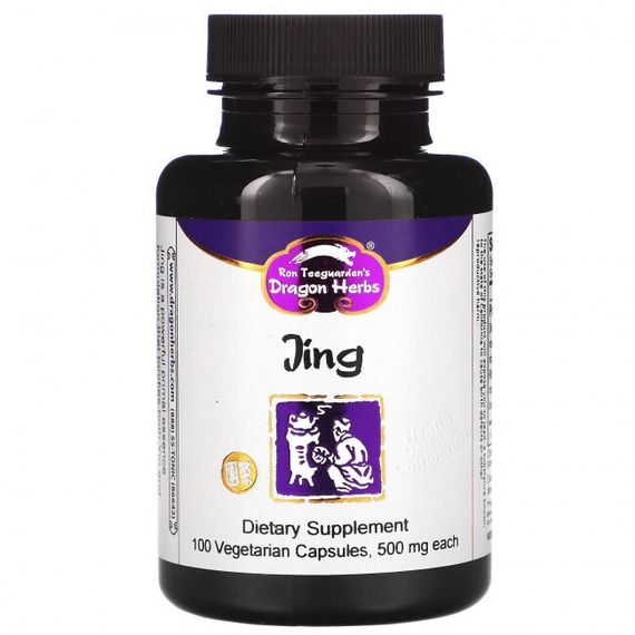 Dragon Herbs ( Ron Teeguarden ), Jing, 500 мг, 100 растительных капсул