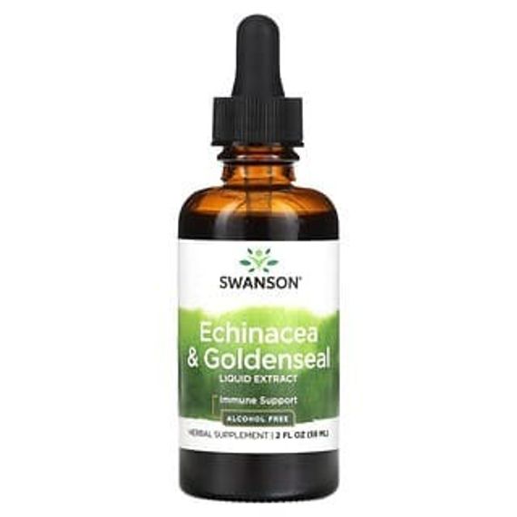 Swanson, Flüssiger Echinacea- und Gelbwurzelextrakt, 59 ml (2 fl. oz.)