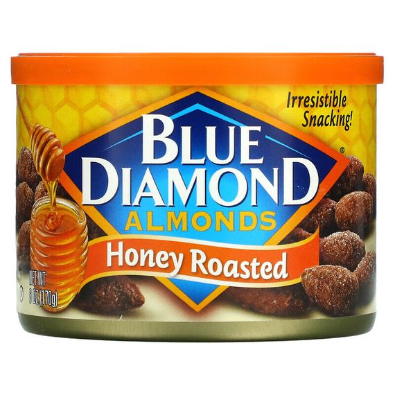 Blue Diamond, Миндаль, обжаренный с медом, 170 г (6 унций)