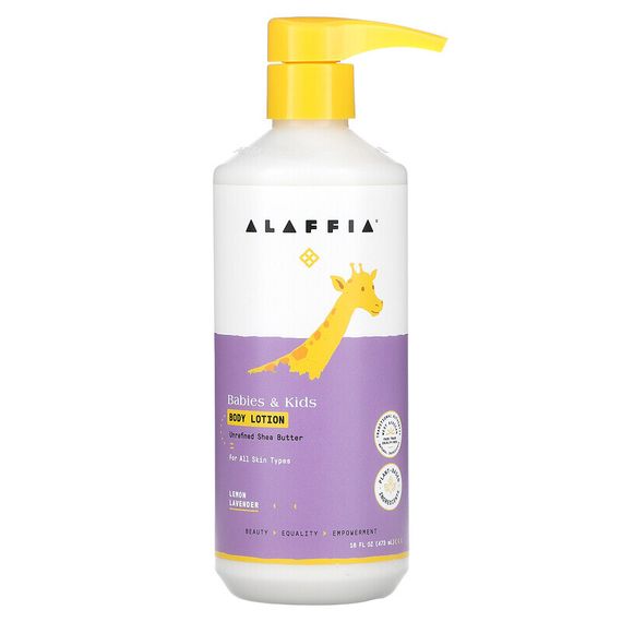 Alaffia, Лосьон для тела для детей, лимон и лаванда, 473 мл (16 жидк. Унций)