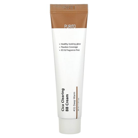 Purito, Cica Clearing BB Cream, #31 Deep Warm, 1 fl oz (30 ml)