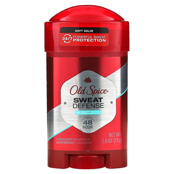 Old Spice, Pure Sport Plus, твердый дезодорант-антиперспирант, защита от пота, 73 г (2,6 унции)