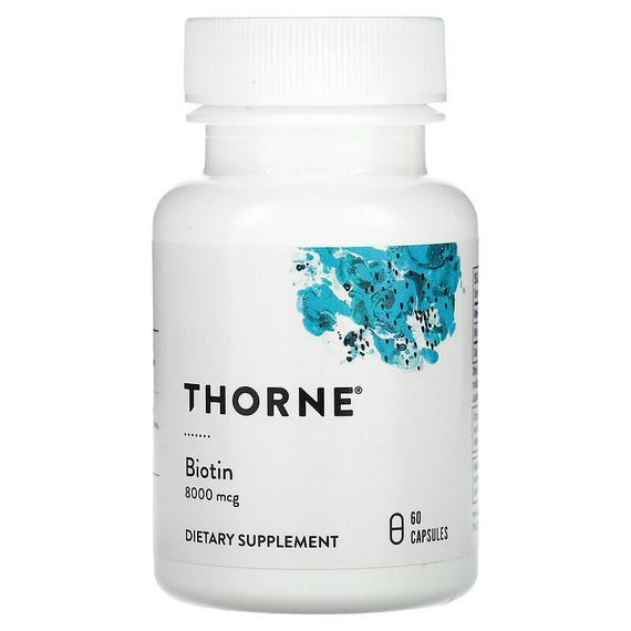 Thorne, Биотин-8, 60 капсул
