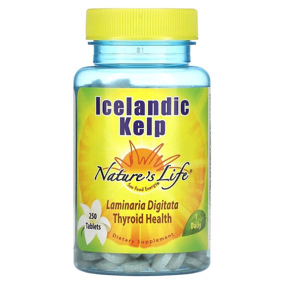 Nature&#39;s Life, Исландская бурая водоросль, 250 таблеток