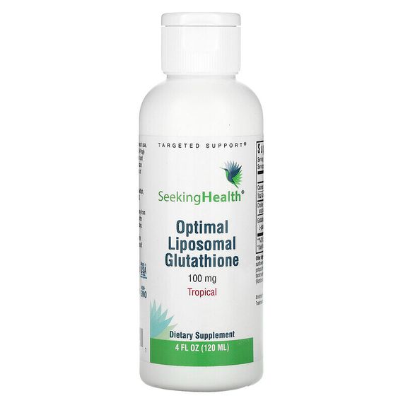 Seeking Health, Optimal Liposomal Glutathione, натуральный тропический, 500 мг, 120 мл (4 жидк. Унции)