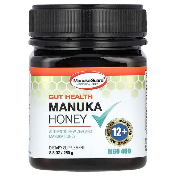 ManukaGuard, Gut Health, мед манука, 400 MGO, 250 г (8,8 унции)