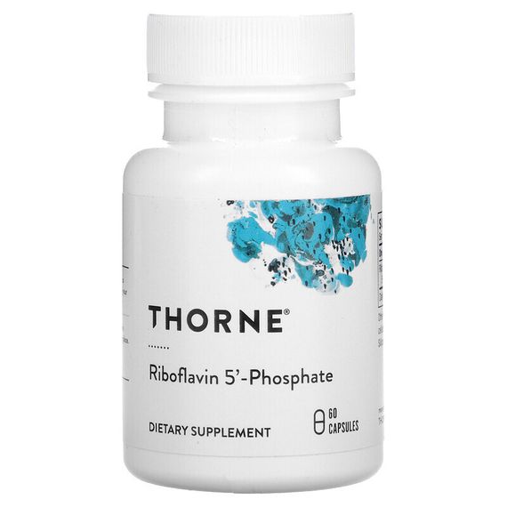 Thorne, Рибофлавин 5&#39; фосфат, 60 капсул