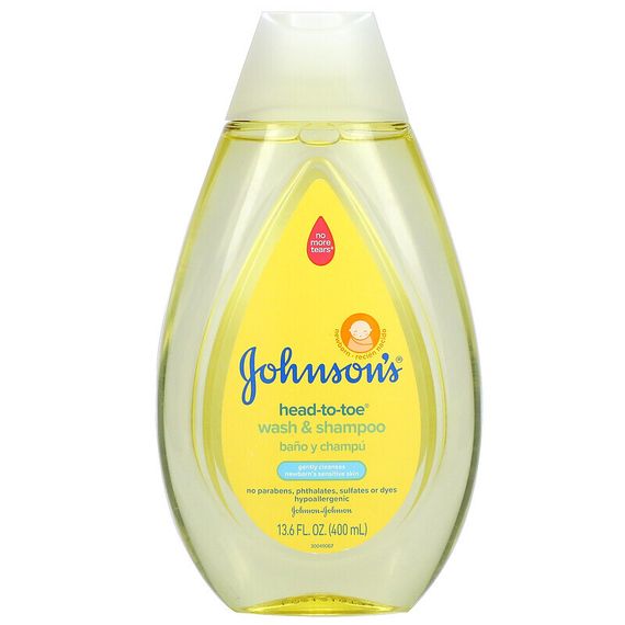 Johnson&#39;s Baby, Средство для мытья рук с шампунем для мытья рук, для новорожденных, 400 мл (13,6 жидк. Унции)