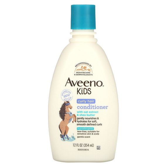Aveeno, Для детей, кондиционер для вьющихся волос с экстрактом овса и маслом ши, 354 мл (12 жидк. Унций)