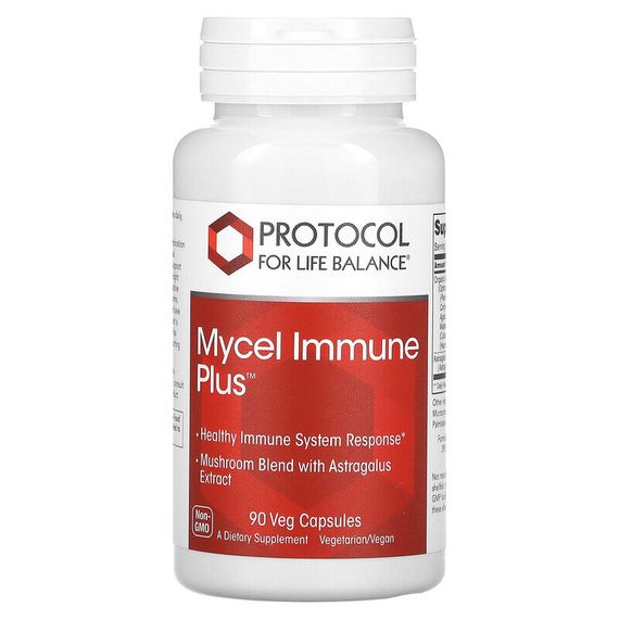 Protocol for Life Balance, Mycel Immune Plus, 90 растительных капсул