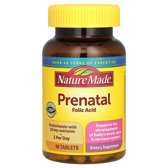 Nature Made, Мультивитаминный комплекс для беременных, 90 таблеток