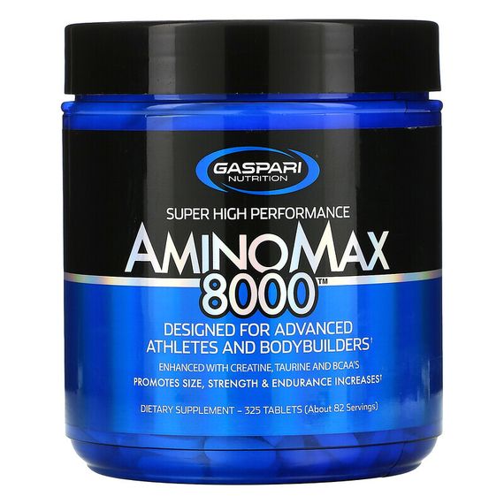 Gaspari Nutrition, AminoMax 8000, комплекс для физически активных людей, 325 таблеток