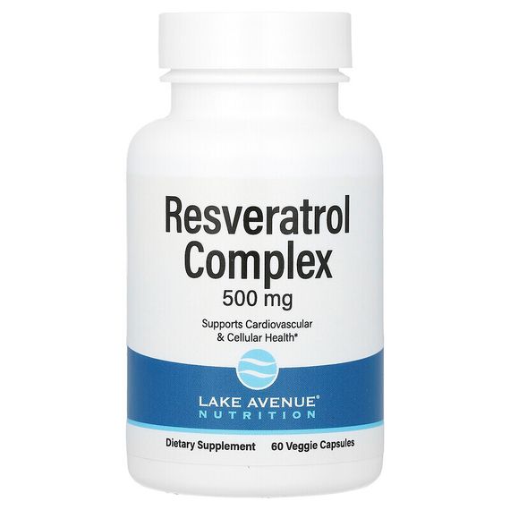Lake Avenue Nutrition, Комплекс с ресвератролом, 500 мг, 60 капсул