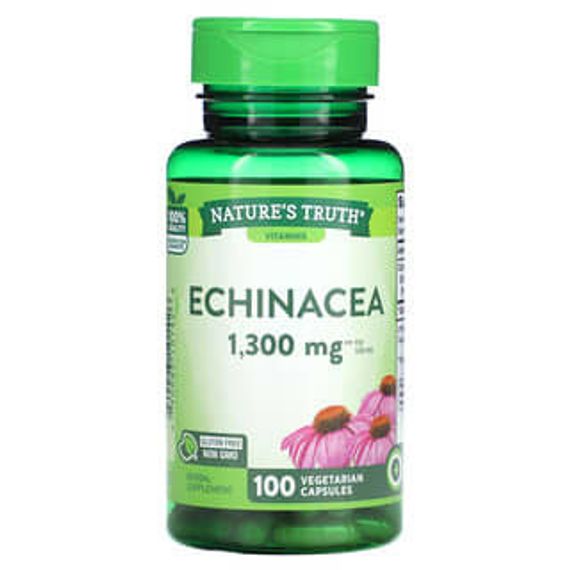 Nature&#39;s Truth, Echinacea, 650 mg, 100 Vegetarian Capsules