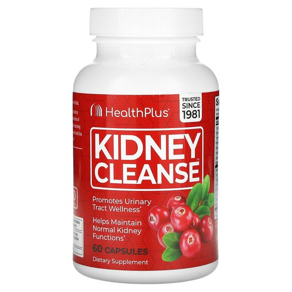Health Plus Inc., Kidney Cleanse, очищение почек, 60 капсул