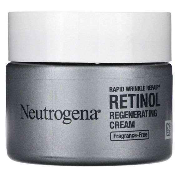 Neutrogena, Rapid Wrinkle Repair, восстанавливающий крем с ретинолом, без отдушек, 48 г (1,7 унции)